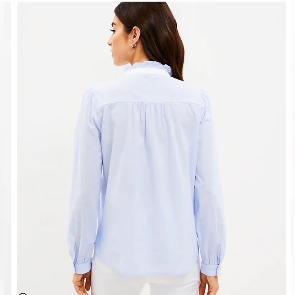 LOFT Ruffle Shirt - Picture 2 of 4